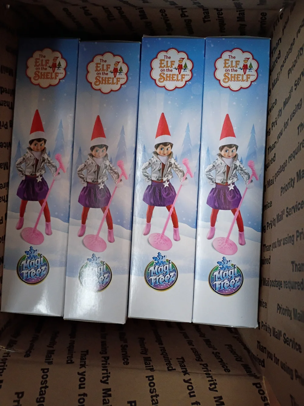 Kids Costume - Metallic Silver Jacket with Purple Skirt, Legs and Mic (Official)